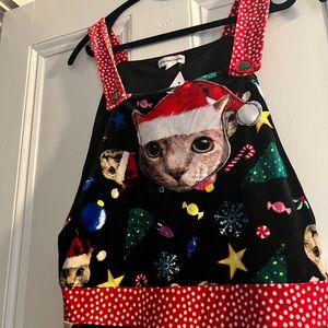 Christmas Cat overalls